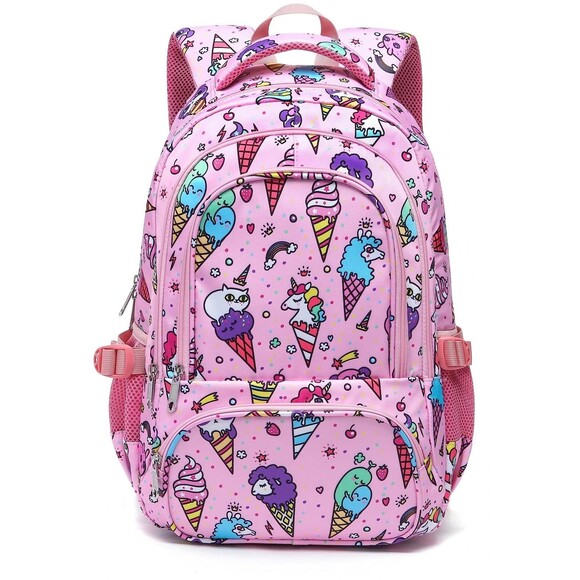 School Backpack for Girls Kids Elementary Primary School Book Bag Unicorn Ice... - Picture 12 of 16
